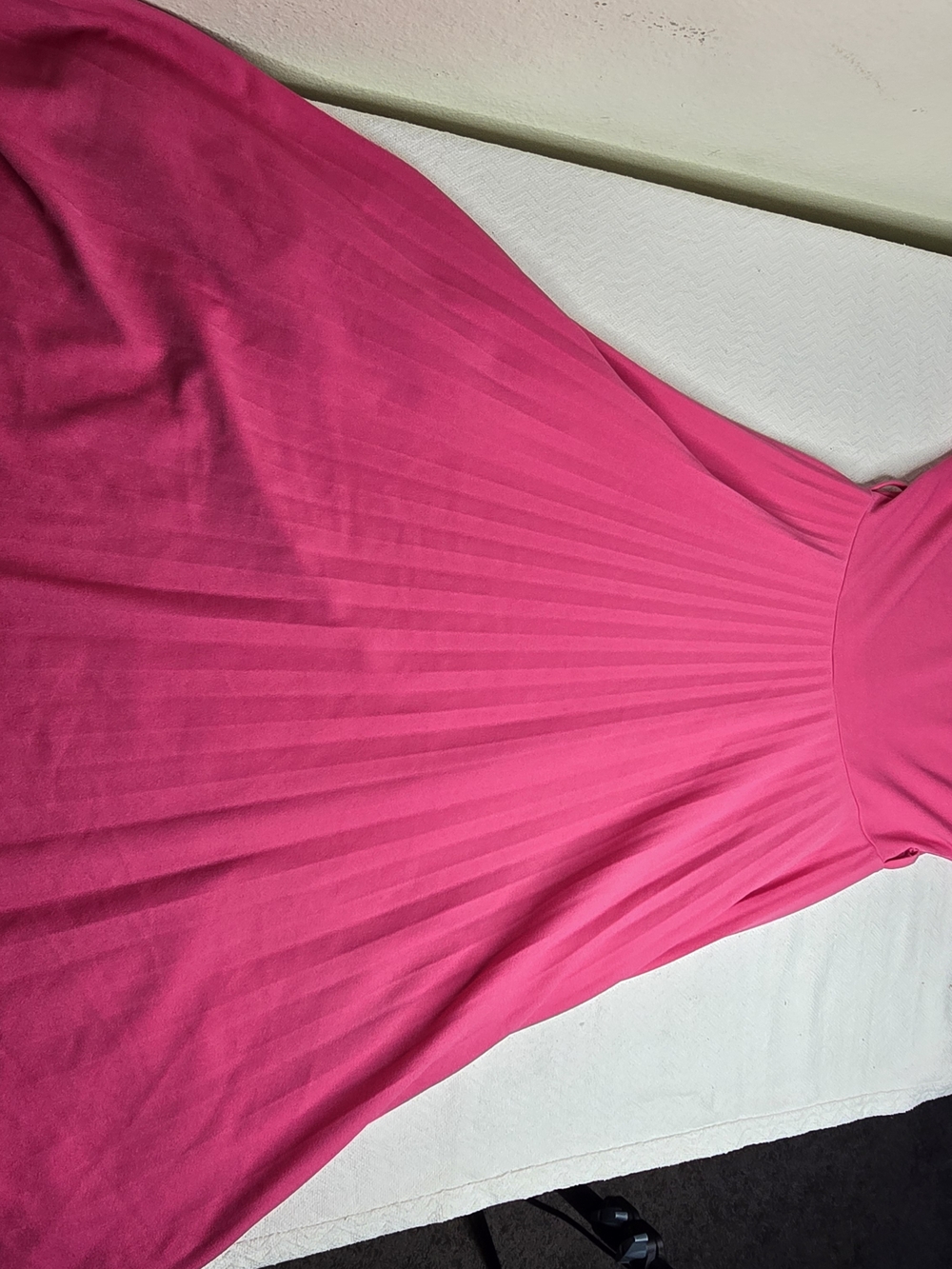Elizabeth & Nicole Pink Pleated Midi Dress Women's Small